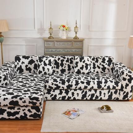 91家纺网 家纺一手货源 找家纺 （总）共鸣 2022新款牛奶丝印花系列组合沙发套