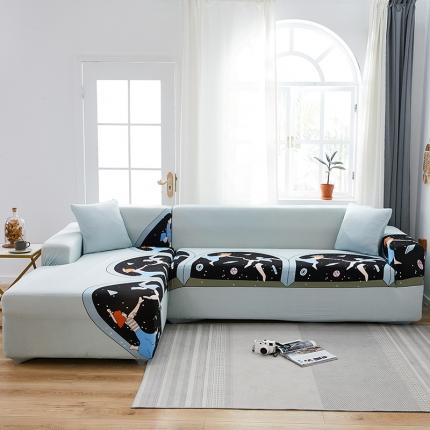 91家纺网 家纺一手货源 找家纺 （总）共鸣 2022新款牛奶丝印花系列组合沙发套