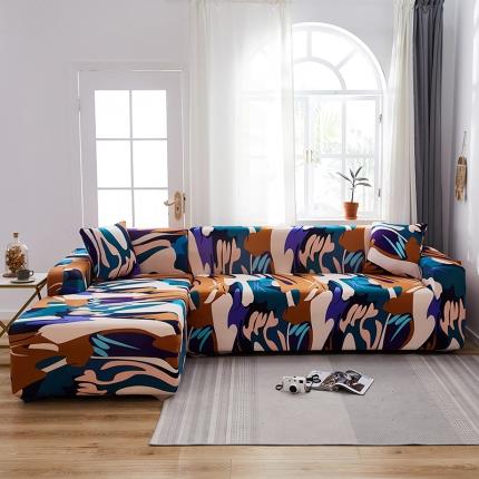 91家纺网 家纺一手货源 找家纺 （总）共鸣 2022新款牛奶丝印花系列组合沙发套