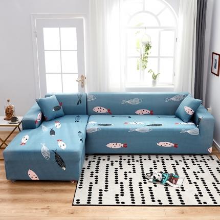 91家纺网 家纺一手货源 找家纺 （总）共鸣 2022新款牛奶丝印花系列组合沙发套