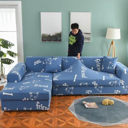 91家纺网 家纺一手货源 找家纺 （总）共鸣 2022新款牛奶丝印花系列组合沙发套