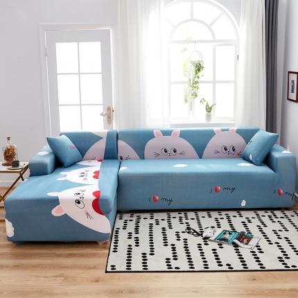 91家纺网 家纺一手货源 找家纺 （总）共鸣 2022新款牛奶丝印花系列组合沙发套