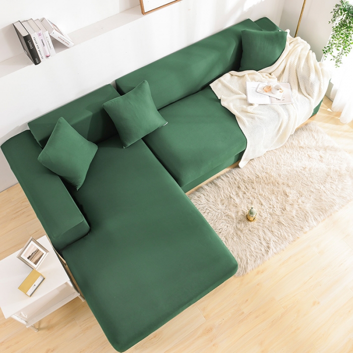 91家纺网 家纺一手货源 找家纺 （总）共鸣 2022新款牛奶丝素色系列组合沙发套