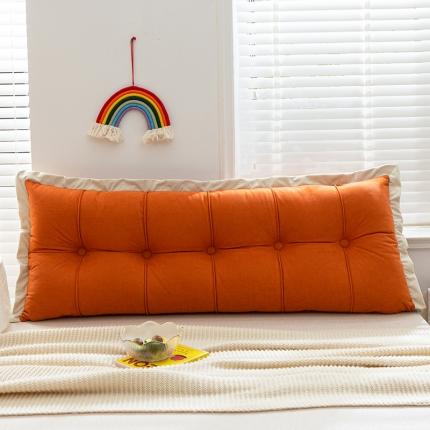 91家纺网 家纺一手货源 找家纺 （总）一兰秋冬新款锦芙绒花边床头靠垫沙发靠枕榻榻米靠背 罗拉