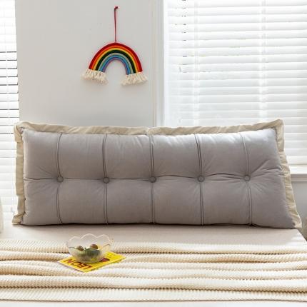 91家纺网 家纺一手货源 找家纺 （总）一兰秋冬新款锦芙绒花边床头靠垫沙发靠枕榻榻米靠背 罗拉