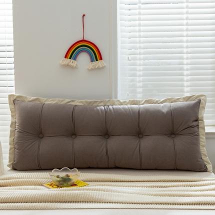 91家纺网 家纺一手货源 找家纺 （总）一兰秋冬新款锦芙绒花边床头靠垫沙发靠枕榻榻米靠背 罗拉