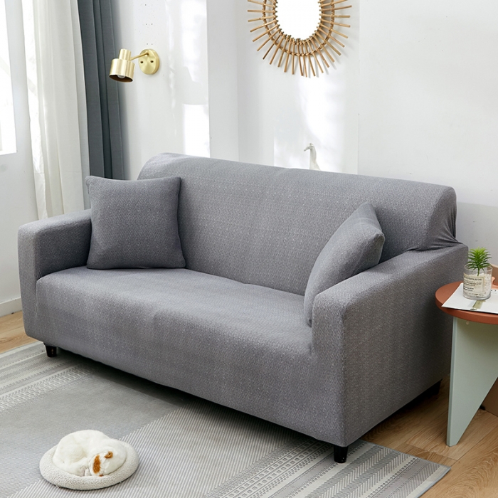 91家纺网 家纺一手货源 找家纺 （总）共鸣 2022新款牛奶丝纯色肌理系列双人沙发套