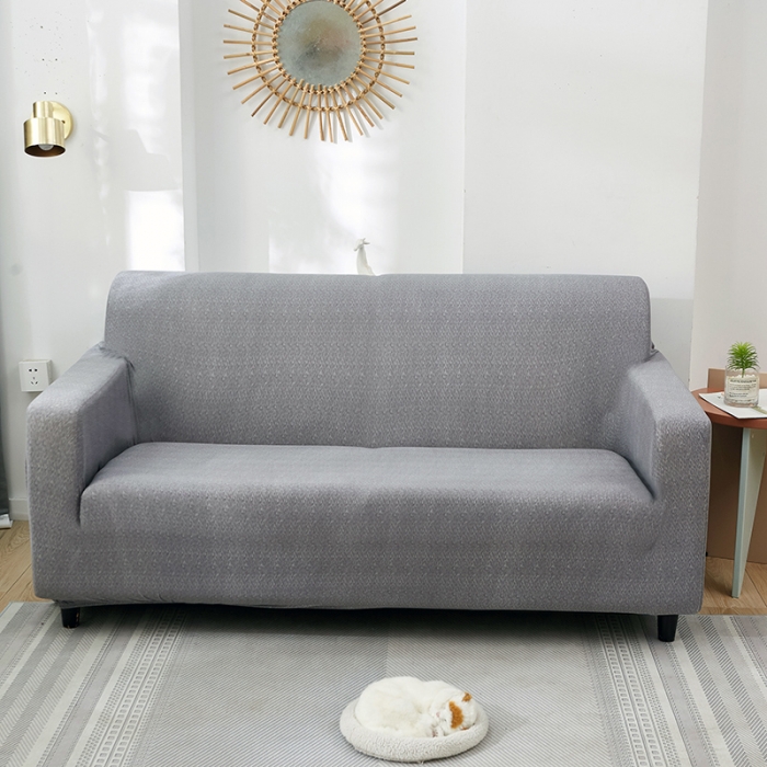 91家纺网 家纺一手货源 找家纺 （总）共鸣 2022新款牛奶丝纯色肌理系列双人沙发套