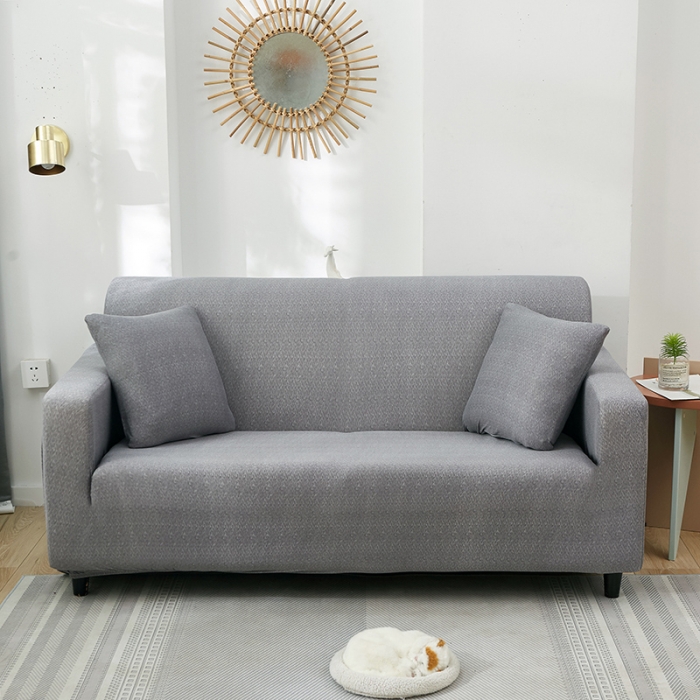 91家纺网 家纺一手货源 找家纺 （总）共鸣 2022新款牛奶丝纯色肌理系列双人沙发套