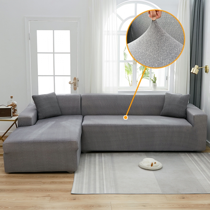 91家纺网 家纺一手货源 找家纺 （总）共鸣 2022新款牛奶丝纯色肌理系列组合沙发套