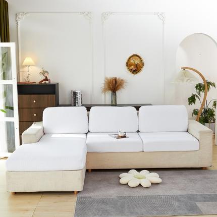 91家纺网 家纺一手货源 找家纺 （总）共鸣 2022新款摇粒绒提花交织纹系列沙发坐垫套