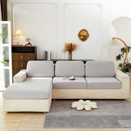 91家纺网 家纺一手货源 找家纺 （总）共鸣 2022新款摇粒绒提花交织纹系列沙发坐垫套