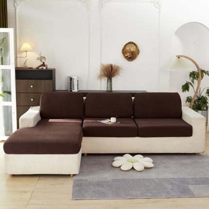 91家纺网 家纺一手货源 找家纺 （总）共鸣 2022新款摇粒绒提花交织纹系列沙发坐垫套