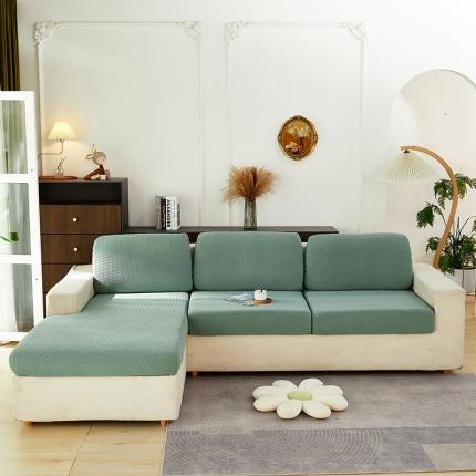 91家纺网 家纺一手货源 找家纺 （总）共鸣 2022新款摇粒绒提花交织纹系列沙发坐垫套