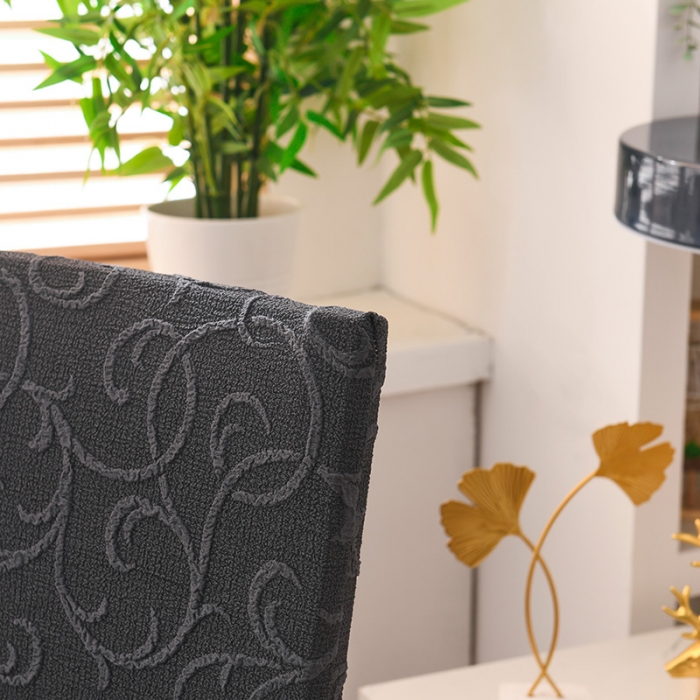 91家纺网 家纺一手货源 找家纺 （总）共鸣 2022新款高奢浮雕提花系列椅套-裙摆款