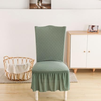 91家纺网 家纺一手货源 找家纺 （总）共鸣 2022新款金针提花系列椅套-裙摆款