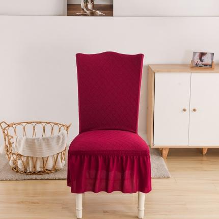 91家纺网 家纺一手货源 找家纺 （总）共鸣 2022新款金针提花系列椅套-裙摆款