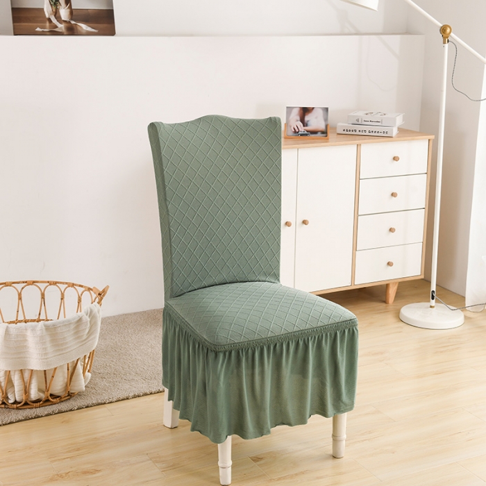 91家纺网 家纺一手货源 找家纺 （总）共鸣 2022新款金针提花系列椅套-裙摆款