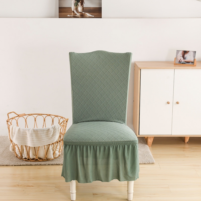 91家纺网 家纺一手货源 找家纺 （总）共鸣 2022新款金针提花系列椅套-裙摆款