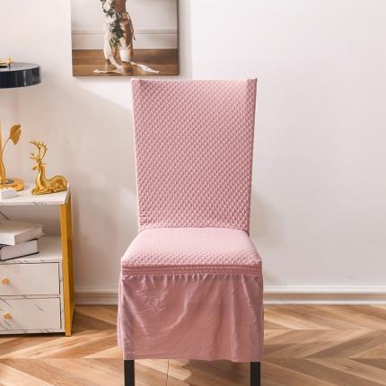 91家纺网 家纺一手货源 找家纺 （总）共鸣 2022新款莫代尔提花系列椅套-裙摆款