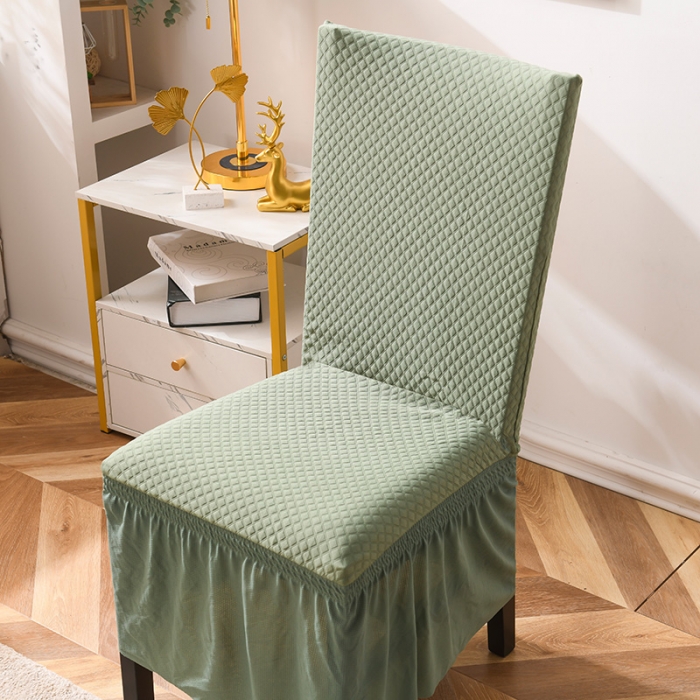 91家纺网 家纺一手货源 找家纺 （总）共鸣 2022新款莫代尔提花系列椅套-裙摆款