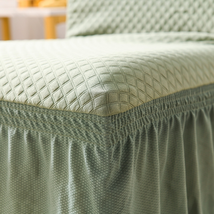 91家纺网 家纺一手货源 找家纺 （总）共鸣 2022新款莫代尔提花系列椅套-裙摆款