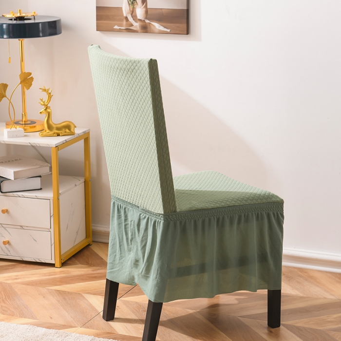 91家纺网 家纺一手货源 找家纺 （总）共鸣 2022新款莫代尔提花系列椅套-裙摆款