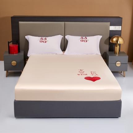 91家纺网 家纺一手货源 找家纺 （总）2025新款新疆长绒棉刺绣婚庆床笠三件套