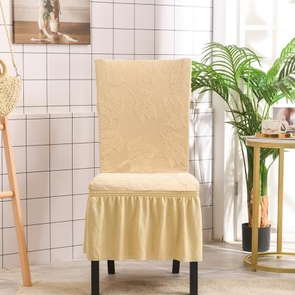 91家纺网 家纺一手货源 找家纺 （总）共鸣 2022新款臻品提花系列椅套-裙摆款