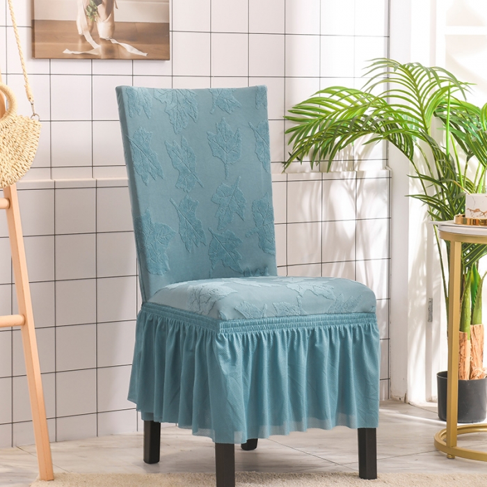 91家纺网 家纺一手货源 找家纺 （总）共鸣 2022新款臻品提花系列椅套-裙摆款