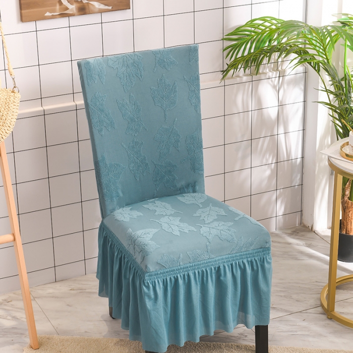 91家纺网 家纺一手货源 找家纺 （总）共鸣 2022新款臻品提花系列椅套-裙摆款