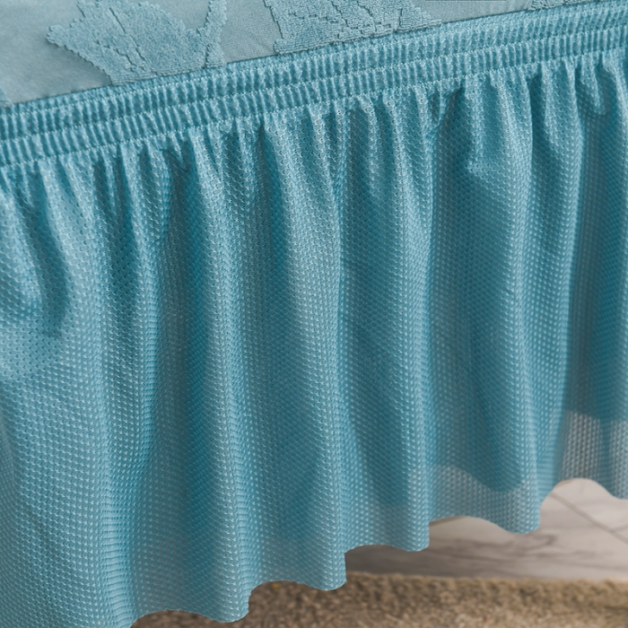 91家纺网 家纺一手货源 找家纺 （总）共鸣 2022新款臻品提花系列椅套-裙摆款