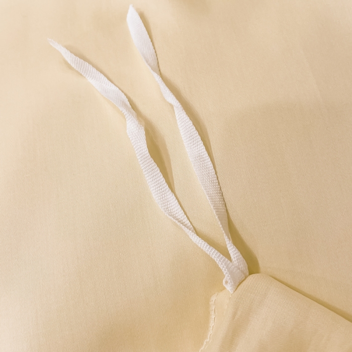 91家纺网 家纺一手货源 找家纺 品乐 2023新款100支长绒棉被套 象牙黄