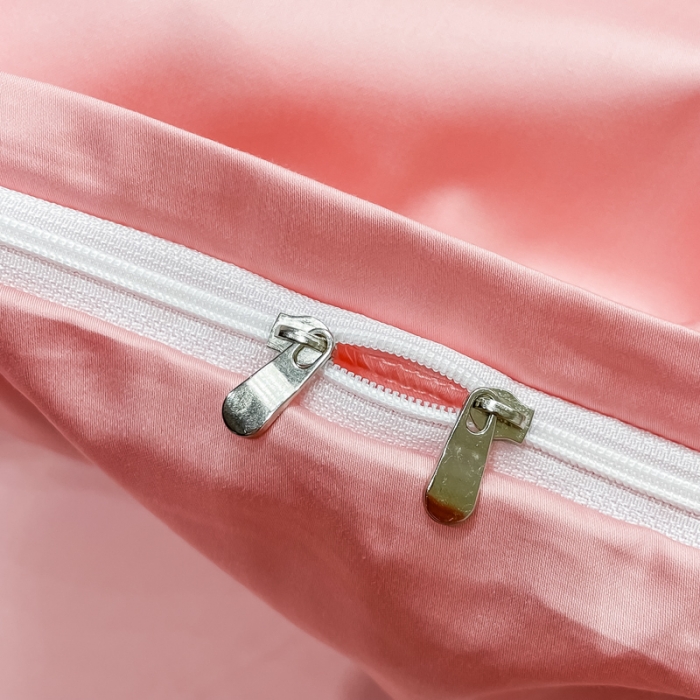 91家纺网 家纺一手货源 找家纺 品乐  2023新款100支长绒棉被套 胭脂粉