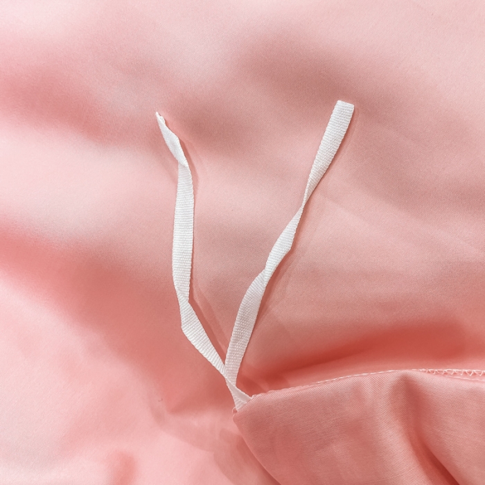 91家纺网 家纺一手货源 找家纺 品乐  2023新款100支长绒棉被套 胭脂粉