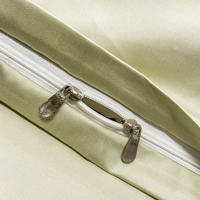 91家纺网 家纺一手货源 找家纺 品乐  2023新款100支长绒棉被套 卓豆绿