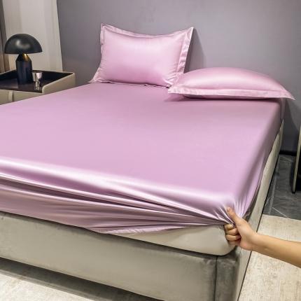 91家纺网 家纺一手货源 找家纺 品乐 2023新款100支长绒棉床笠 香氛紫