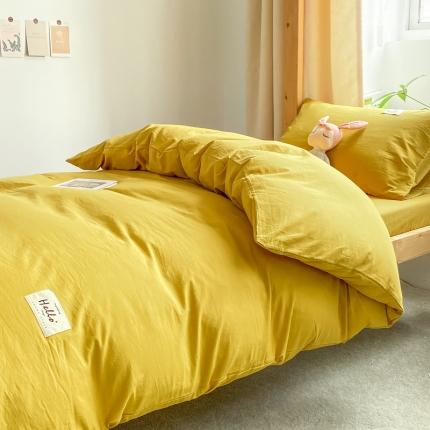 91家纺网 家纺一手货源 找家纺 恋人优选2023新款AB版全棉水洗棉大学生三件套纯棉宿舍四件套