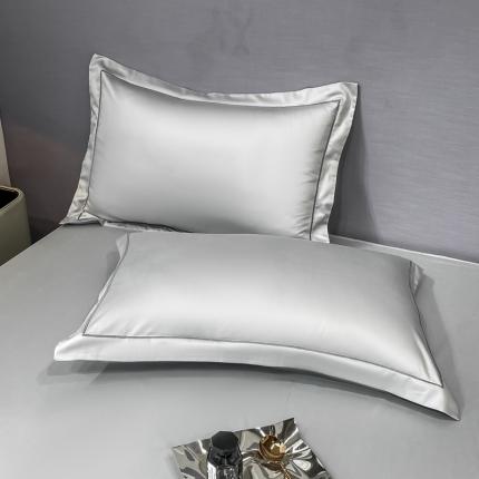 91家纺网 家纺一手货源 找家纺 品乐 2023新款100s长绒棉枕套48*74魅力灰