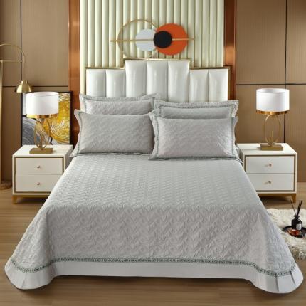 91家纺网 家纺一手货源 找家纺 （总）OL家纺 2022新款纯色全棉夹棉床盖单件三件套