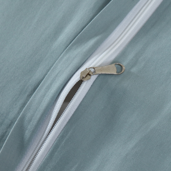 91家纺网 家纺一手货源 找家纺 OL家纺 新款色织欧式丝加棉大提花床裙夹棉四面围布四件套 淡雅如心-水绿