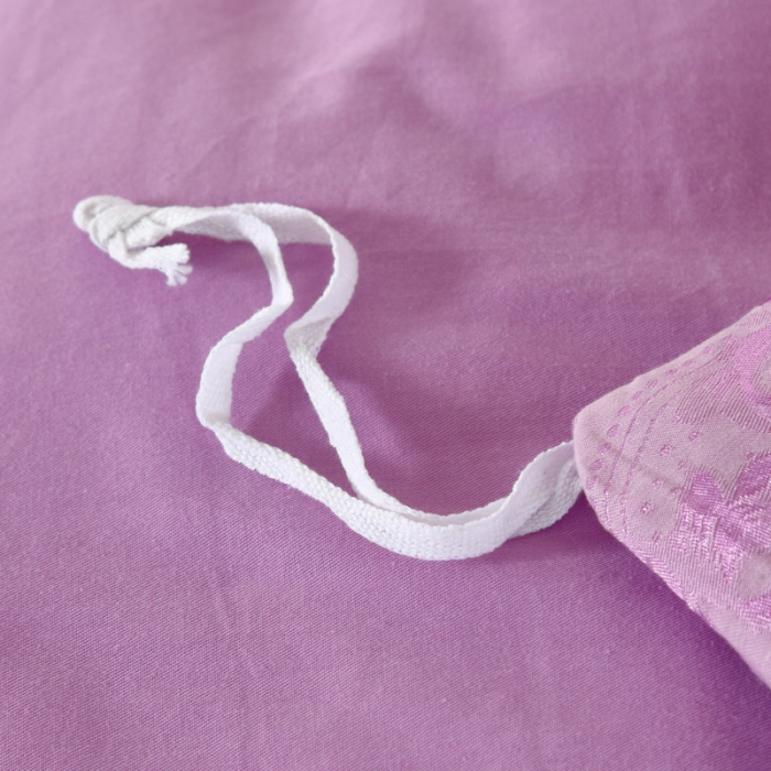 91家纺网 家纺一手货源 找家纺 OL家纺 新款色织欧式丝加棉大提花床裙夹棉四面围布四件套 国色芳华-雪青