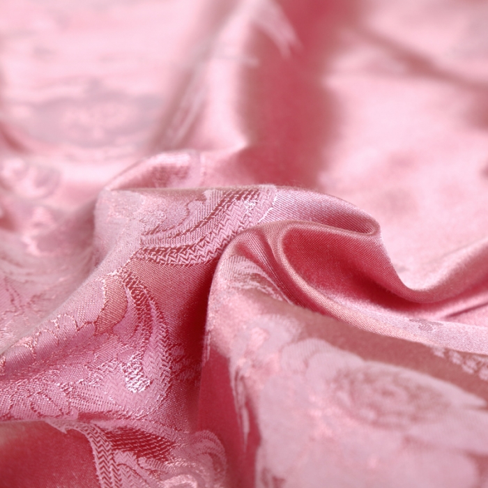 91家纺网 家纺一手货源 找家纺 OL家纺 新款色织欧式丝加棉大提花床裙夹棉四面围布四件套 华贵倾城-豆沙粉