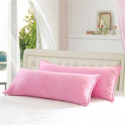 91家纺网 家纺一手货源 找家纺 （总）喜相逢家纺  D13-纯色法兰绒-双人枕套（长枕套）