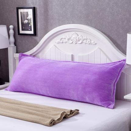 91家纺网 家纺一手货源 找家纺 （总）喜相逢家纺  D13-纯色法兰绒-双人枕套（长枕套）