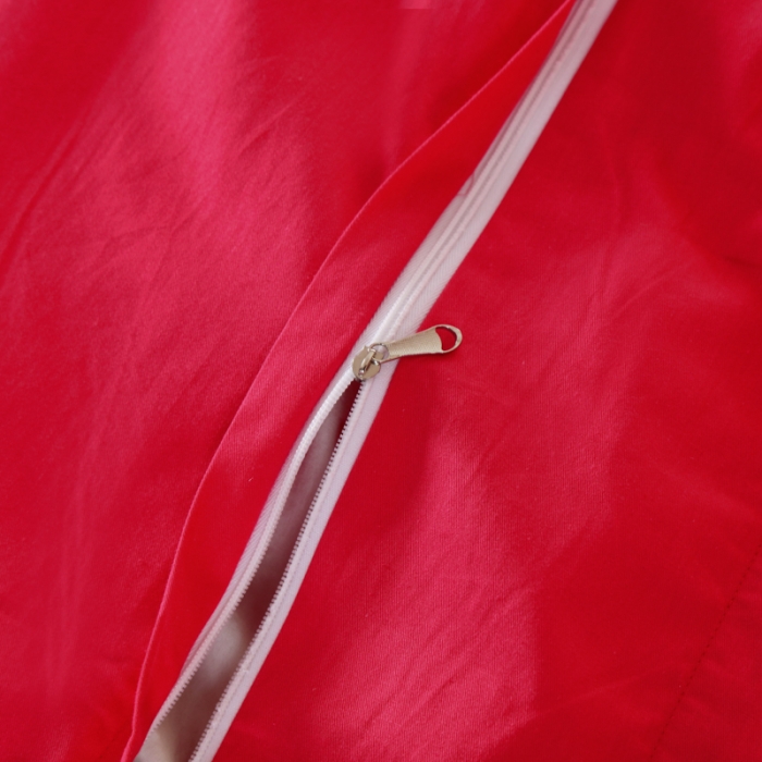 91家纺网 家纺一手货源 找家纺 OL家纺 新款色织欧式丝加棉大提花床裙夹棉四面围布四件套 龙歌凤舞-砖红