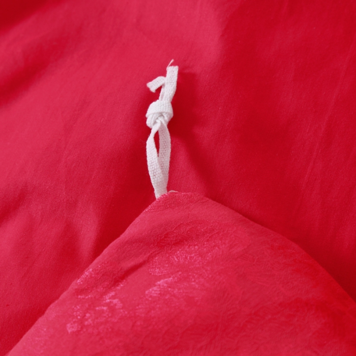 91家纺网 家纺一手货源 找家纺 OL家纺 新款色织欧式丝加棉大提花床裙夹棉四面围布四件套 龙歌凤舞-砖红