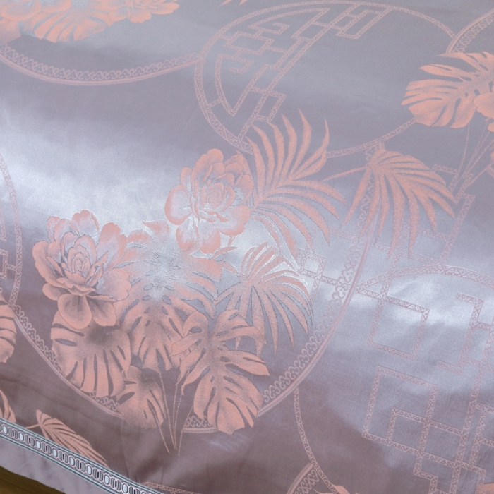 91家纺网 家纺一手货源 找家纺 OL家纺 新款色织欧式丝加棉大提花床裙夹棉四面围布四件套 绿野仙镜-灰