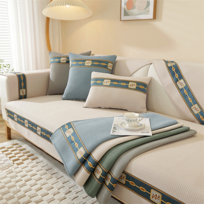 91家纺网 家纺一手货源 找家纺 （总）共鸣 2022新款玉米粒绒沙发垫
