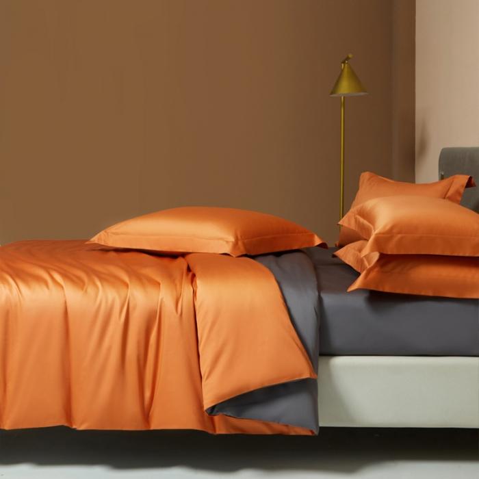 91家纺网 家纺一手货源 找家纺 新款100支长绒棉A类纯色双拼素色全棉